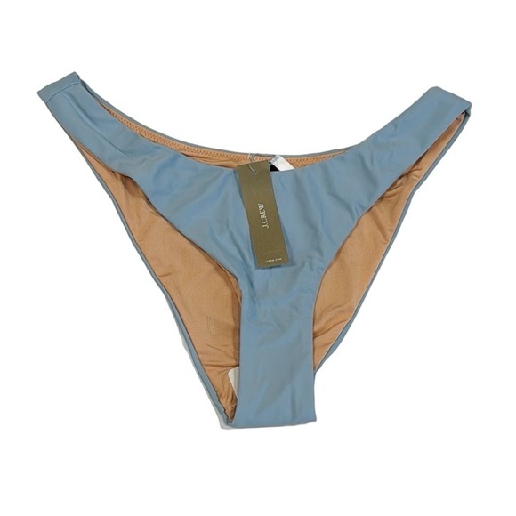 J. Crew Bikini Bottom Women's S Blue Curved-waist Cheeky New BC125 7840 - Picture 1 of 13